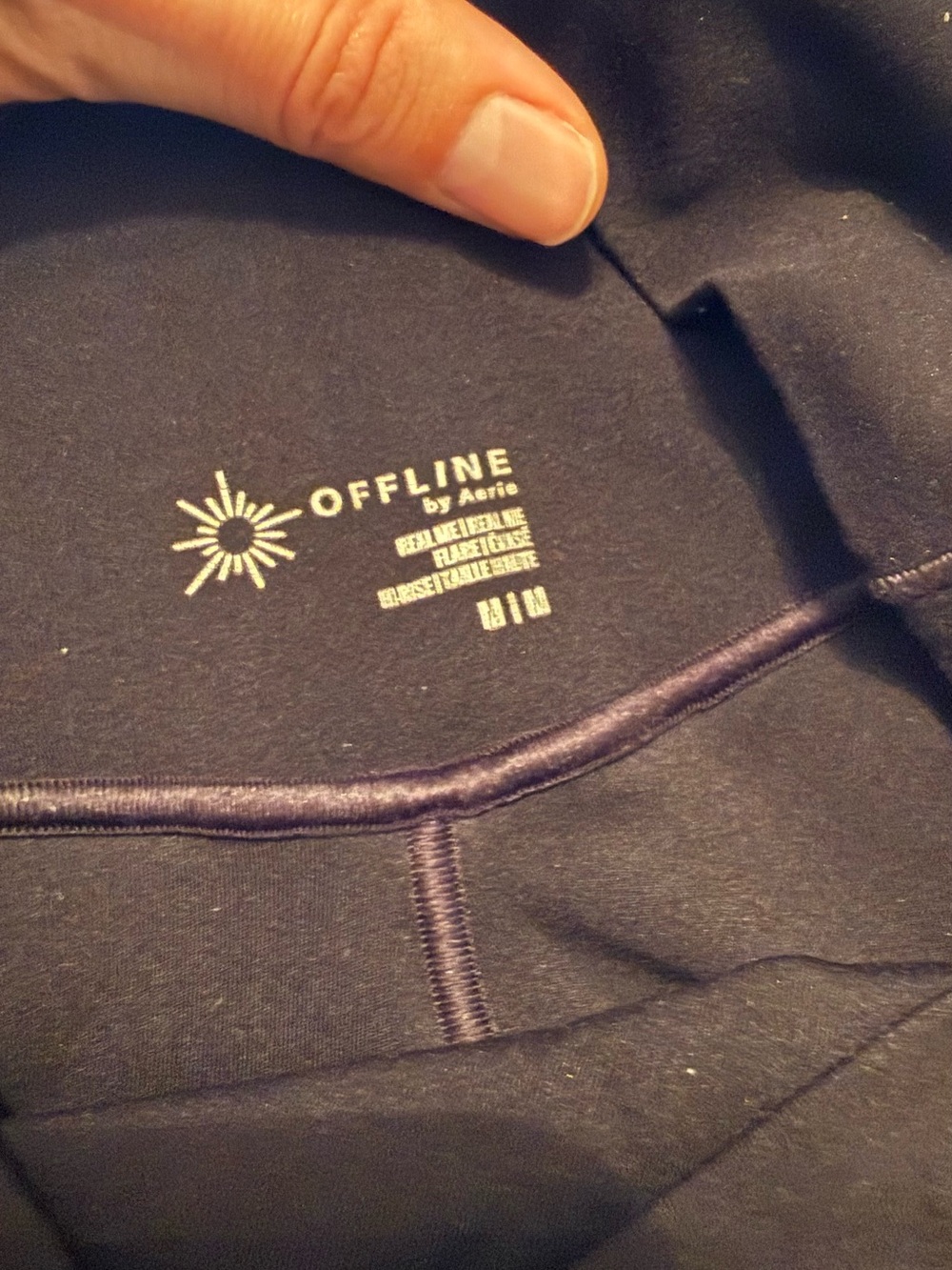 OFFLINE By Aerie Real Me High Waisted Crossover Flare Legging | Size = M - Picture 3 of 8